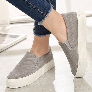 comfy slip on platform shoes