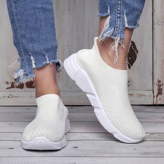 Breathable Elastic Cloth Sneakers 