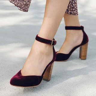 closed heels with ankle strap