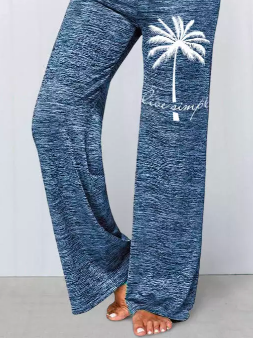 Vacation Loose Yoga Exercise Trousers Casual Trousers